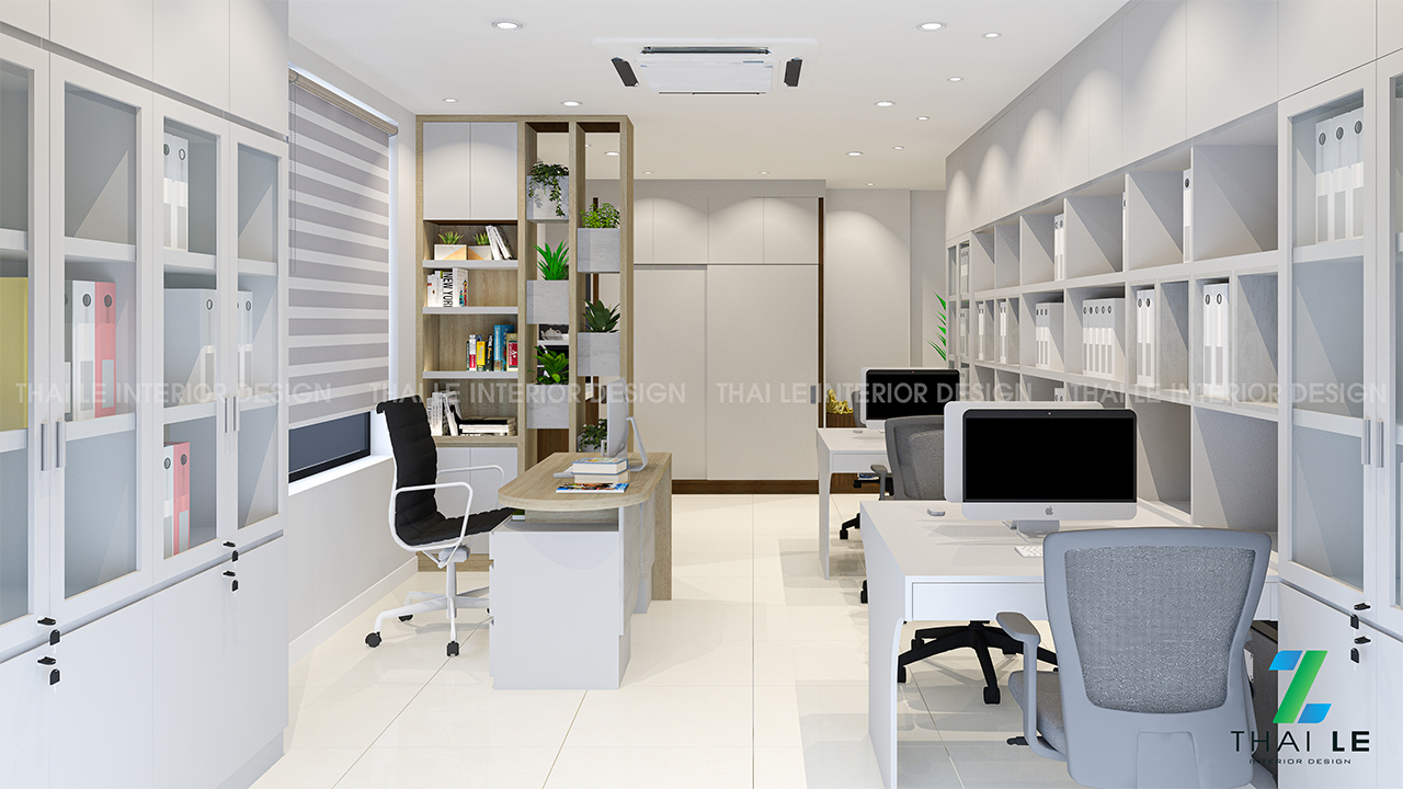 Thiết kế nội thất văn phòng Central Premium Q8 - B1120 - 49m2